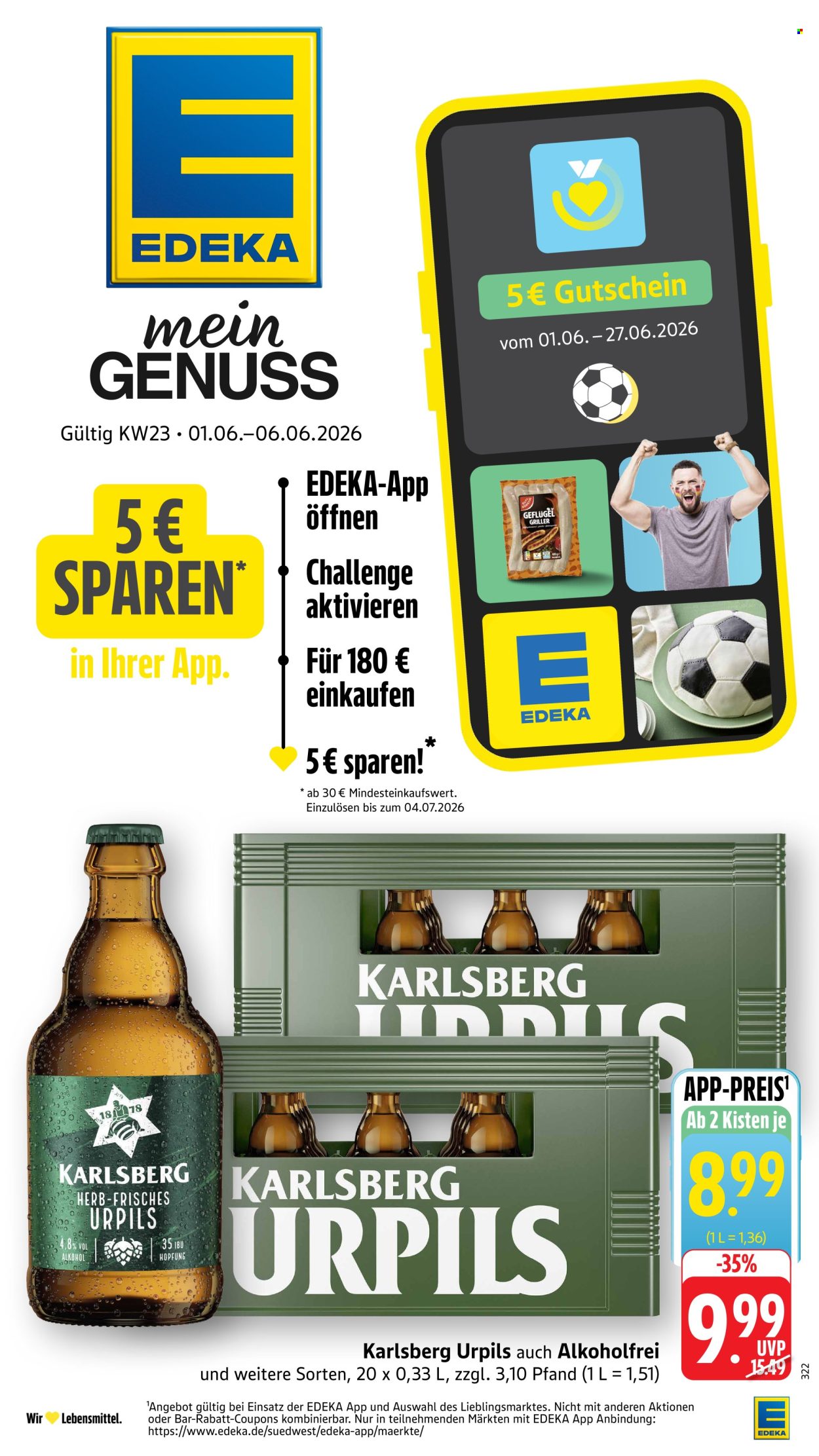 E center Prospekte  - 1.06.2026 - 6.06.2026. Seite 1