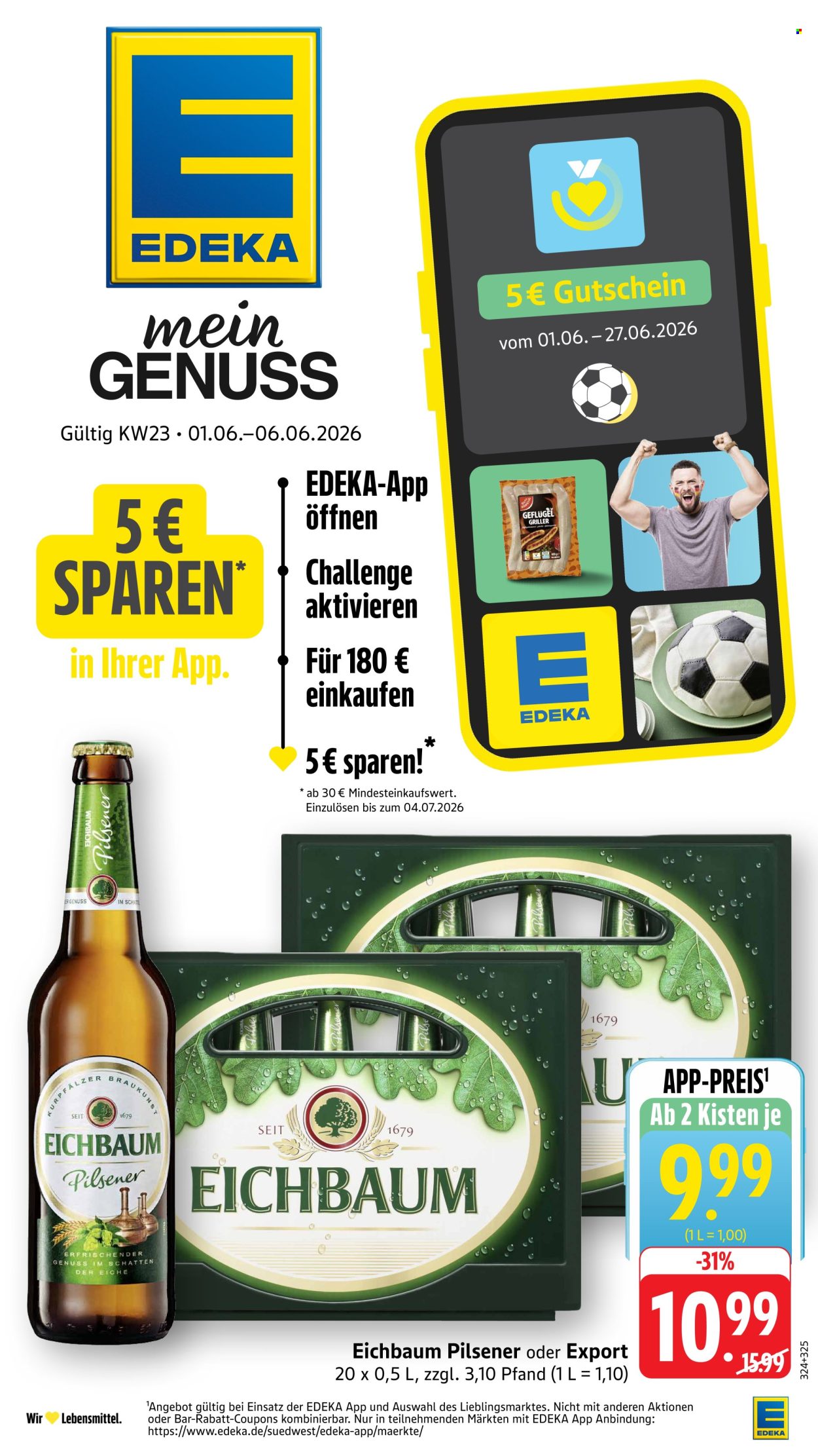 E center Prospekte  - 1.06.2026 - 6.06.2026. Seite 1