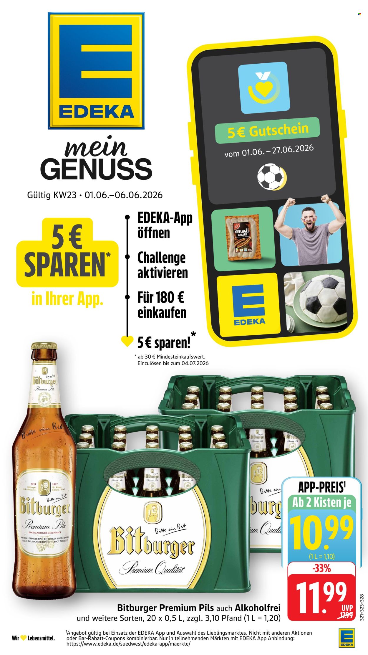 E center Prospekte  - 1.06.2026 - 6.06.2026. Seite 1