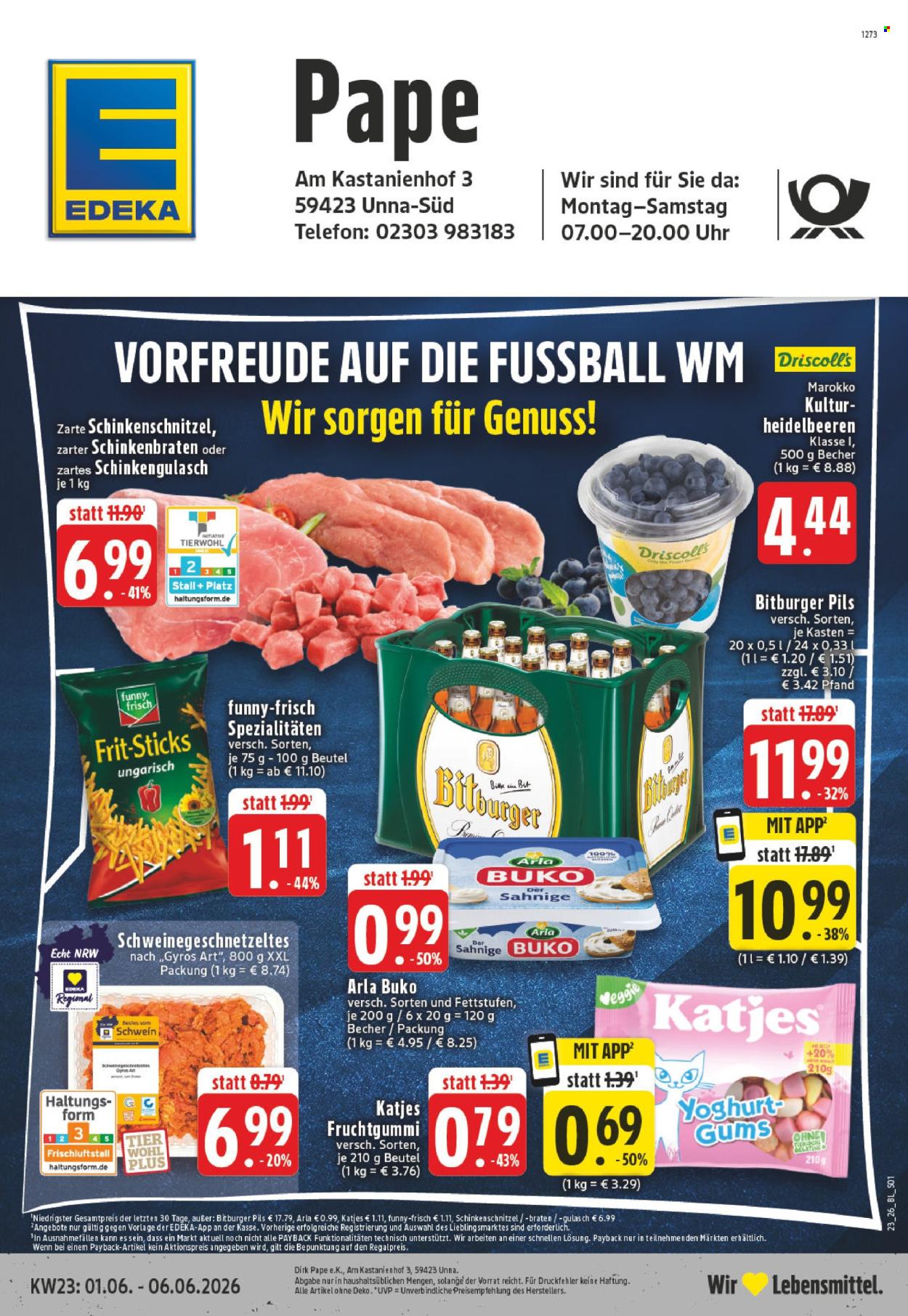 Edeka Prospekte  - 1.06.2026 - 6.06.2026. Seite 1