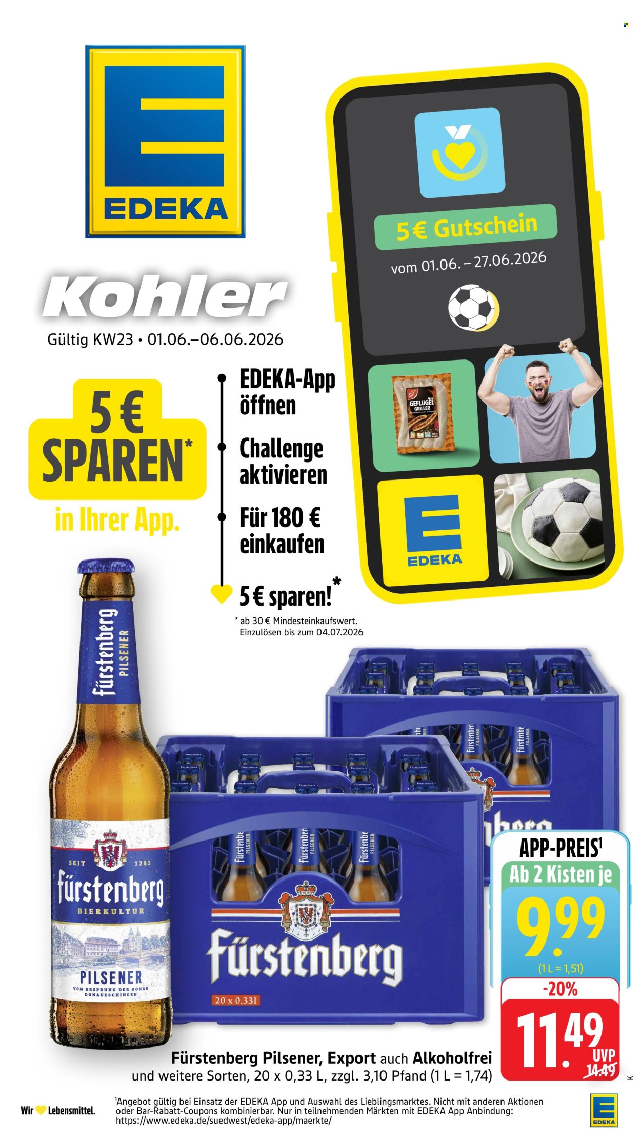 Edeka Prospekte  - 1.06.2026 - 6.06.2026. Seite 1