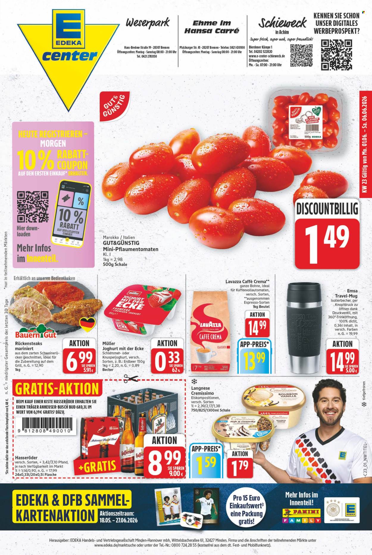 E center Prospekte  - 1.06.2026 - 6.06.2026. Seite 1