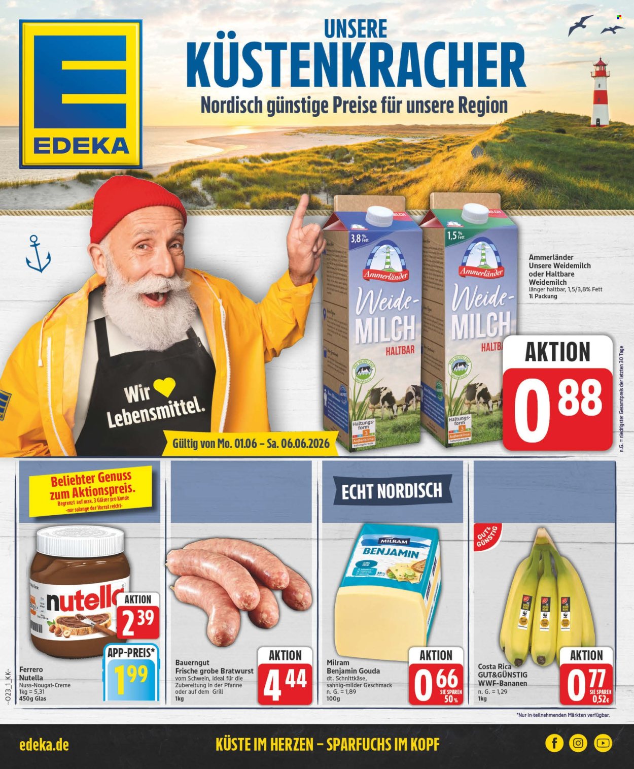 Edeka Prospekte  - 1.06.2026 - 6.06.2026. Seite 1