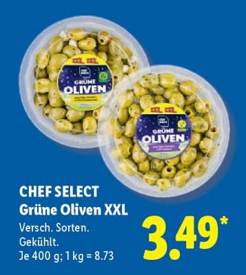 Chef Select Grüne Oliven XXL