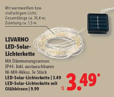 LED-Solar- Lichterkette