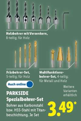 PARKSIDE Spezialbohrer-Set