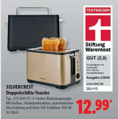 SILVERCREST Doppelschlitz-Toaster