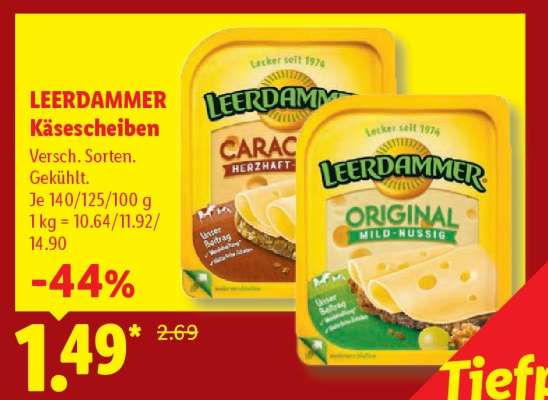 Leerdammer Käsescheiben