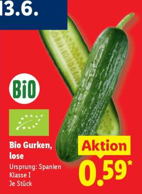 Bio Gurken, lose