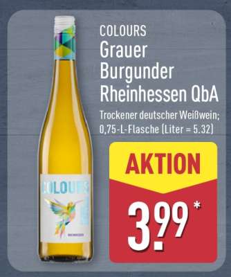 COLOURS Grauer Burgunder Rheinhessen QbA