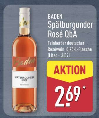 Baden Spätburgunder Rosé QbA
