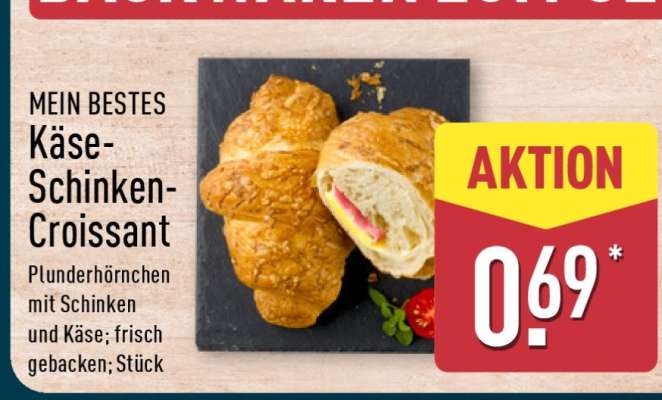 MEIN BESTES Käse-Schinken-Croissant