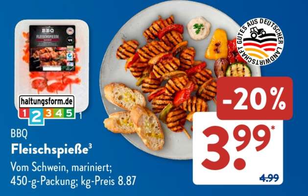BBQ Fleischspieße
