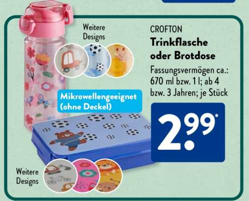 CROFTON Trinkflasche oder Brotdose
