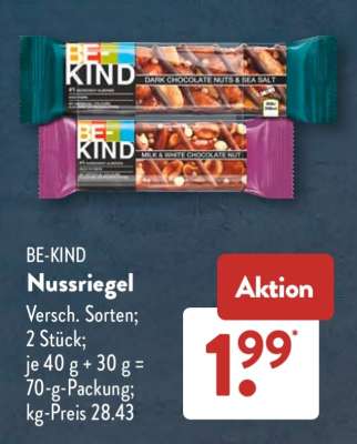 Be-Kind Nussriegel