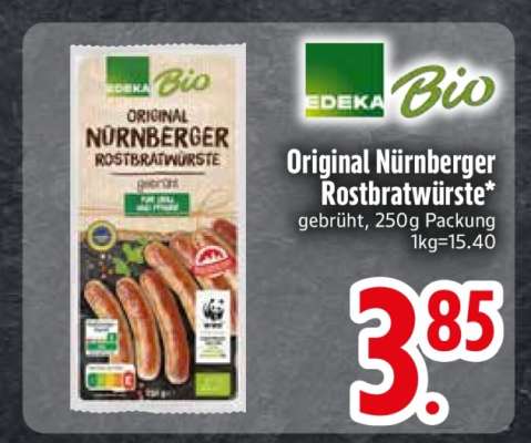 Original Nürnberger Rostbratwürste