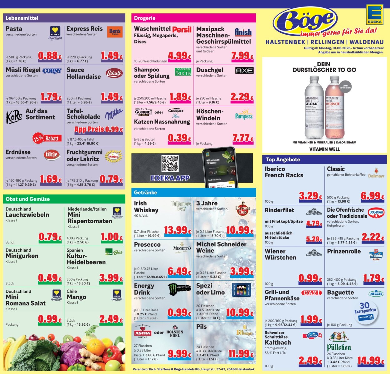 Edeka Prospekte  - 1.06.2026 - 6.06.2026. Seite 1