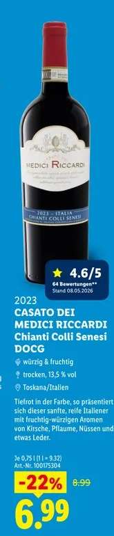 Casato dei Medici Riccardi Chianti Colli Senesi DOCG
