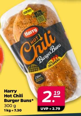 Harry Hot Chili Burger Buns