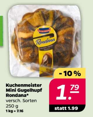 Kuchenmeister Mini-Gugelhupf Rondana*