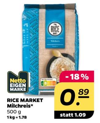 RICE MARKET Milchreis*