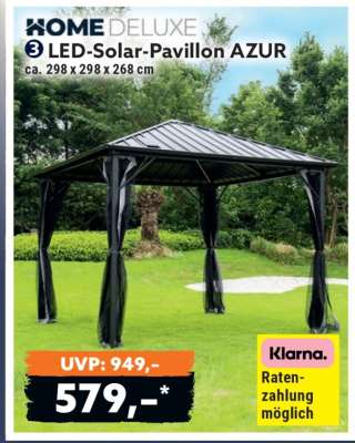 LED-Solar-Pavillon Azur