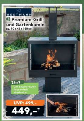 Premium-Grill- und Gartenkamin