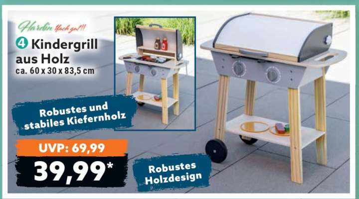 Kindergrill aus Holz