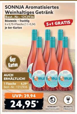 SONNJA Aromatisiertes Weinhaltiges Getränk