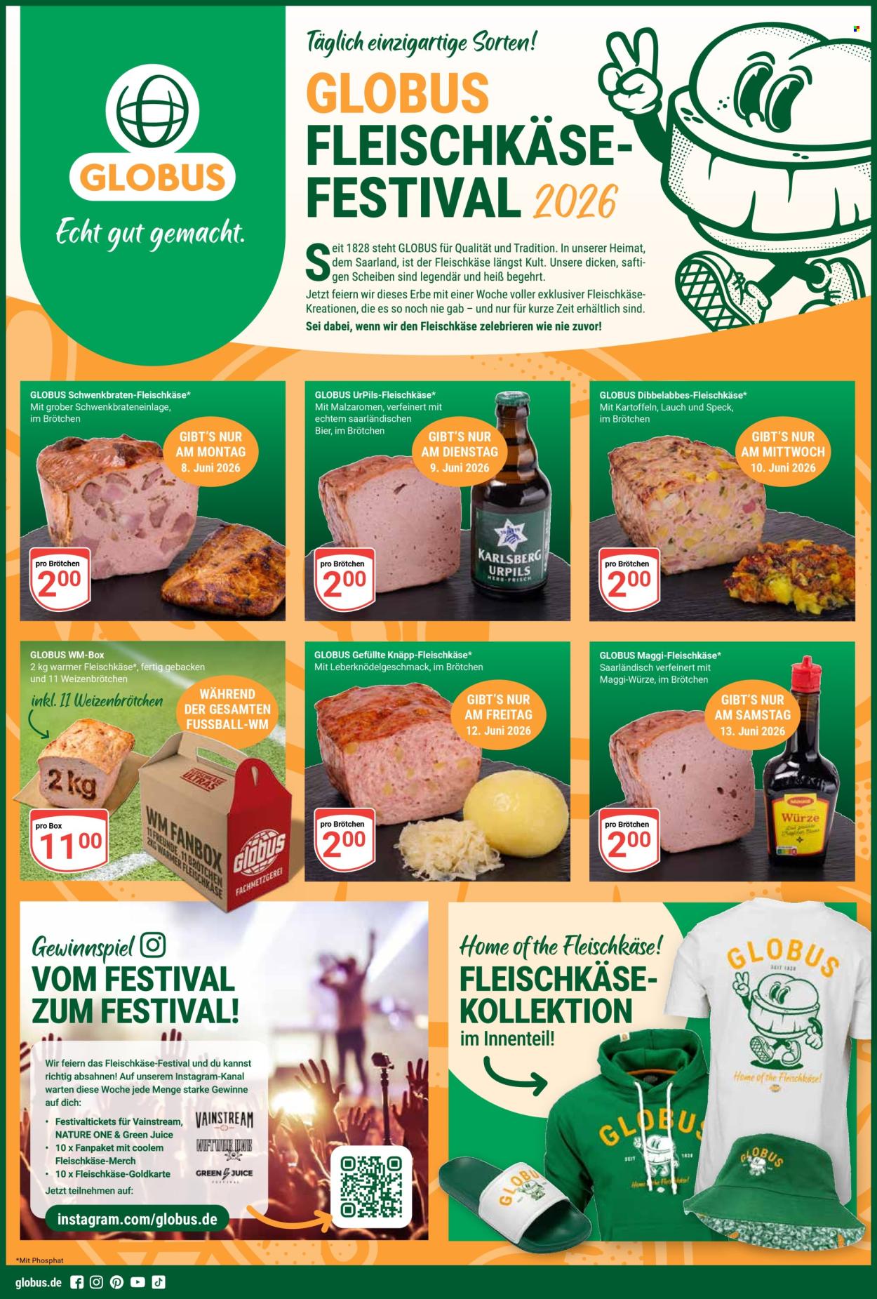 Globus Prospekte  - 8.06.2026 - 13.06.2026. Seite 1