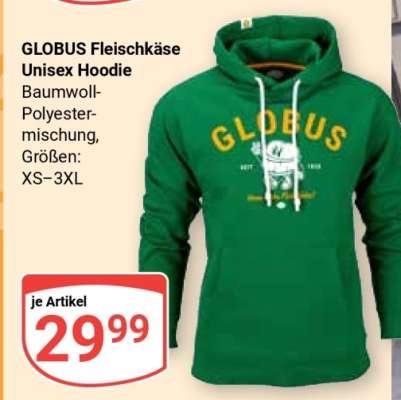 GLOBUS Fleischkäse Unisex Hoodie