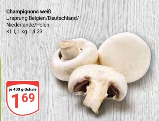 Champignons weiß