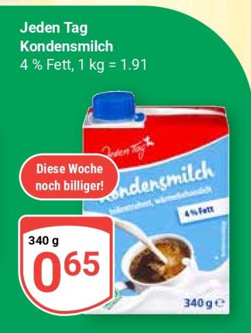 Jeden Tag Kondensmilch