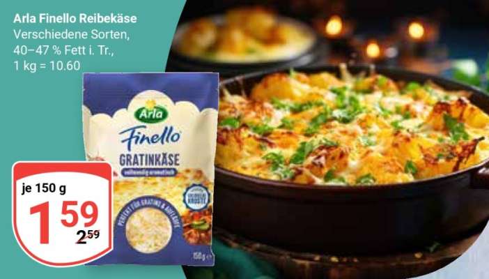 Arla Finello Reibekäse