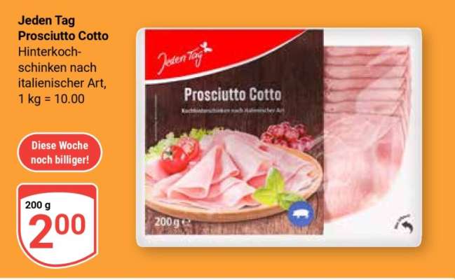 Jeden Tag Prosciutto Cotto
