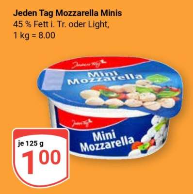 Jeden Tag Mozzarella Minis