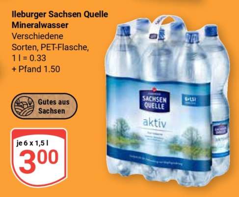 Ileburger Sachsen Quelle Mineralwasser
