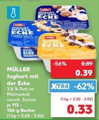 MÜLLER Joghurt mit der Ecke