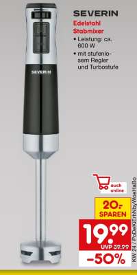 SEVERIN Edelstahl Stabmixer