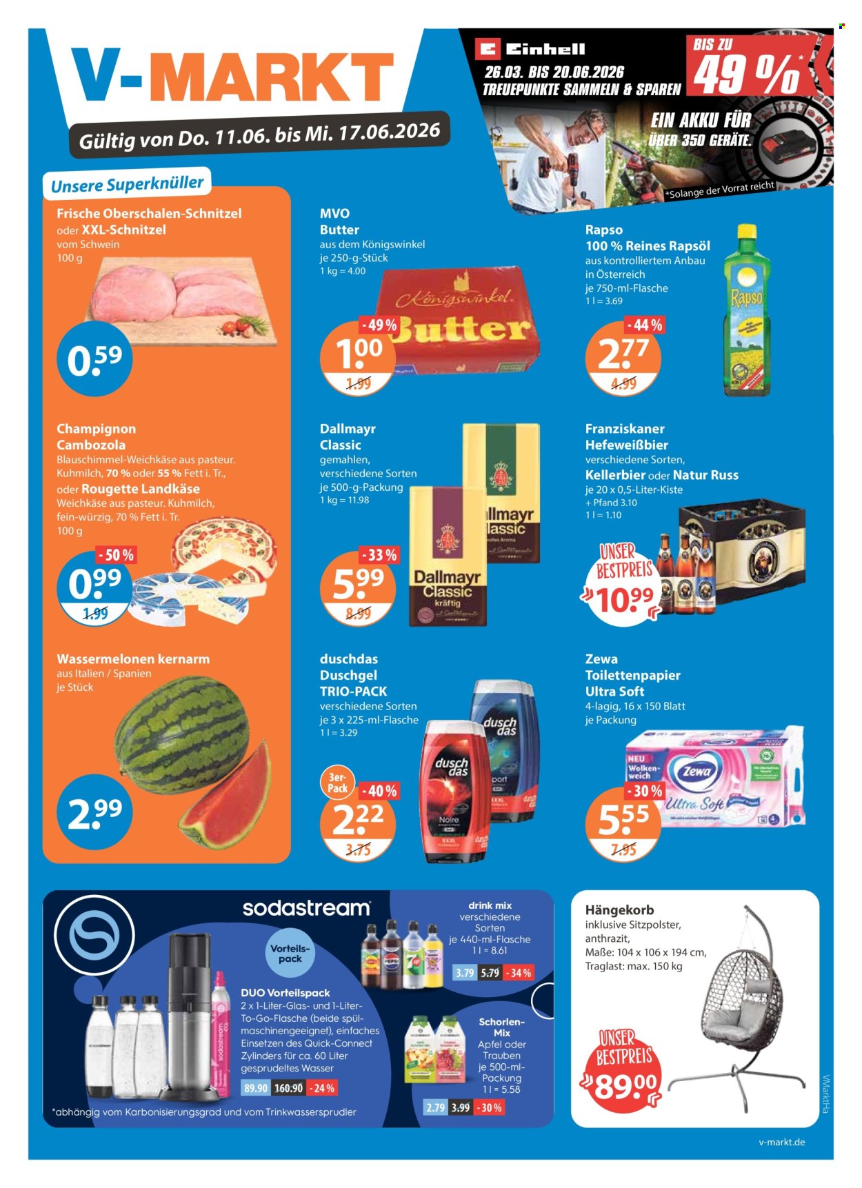 Leták V-Markt - 11.6.2026 - 17.6.2026. Strana 1