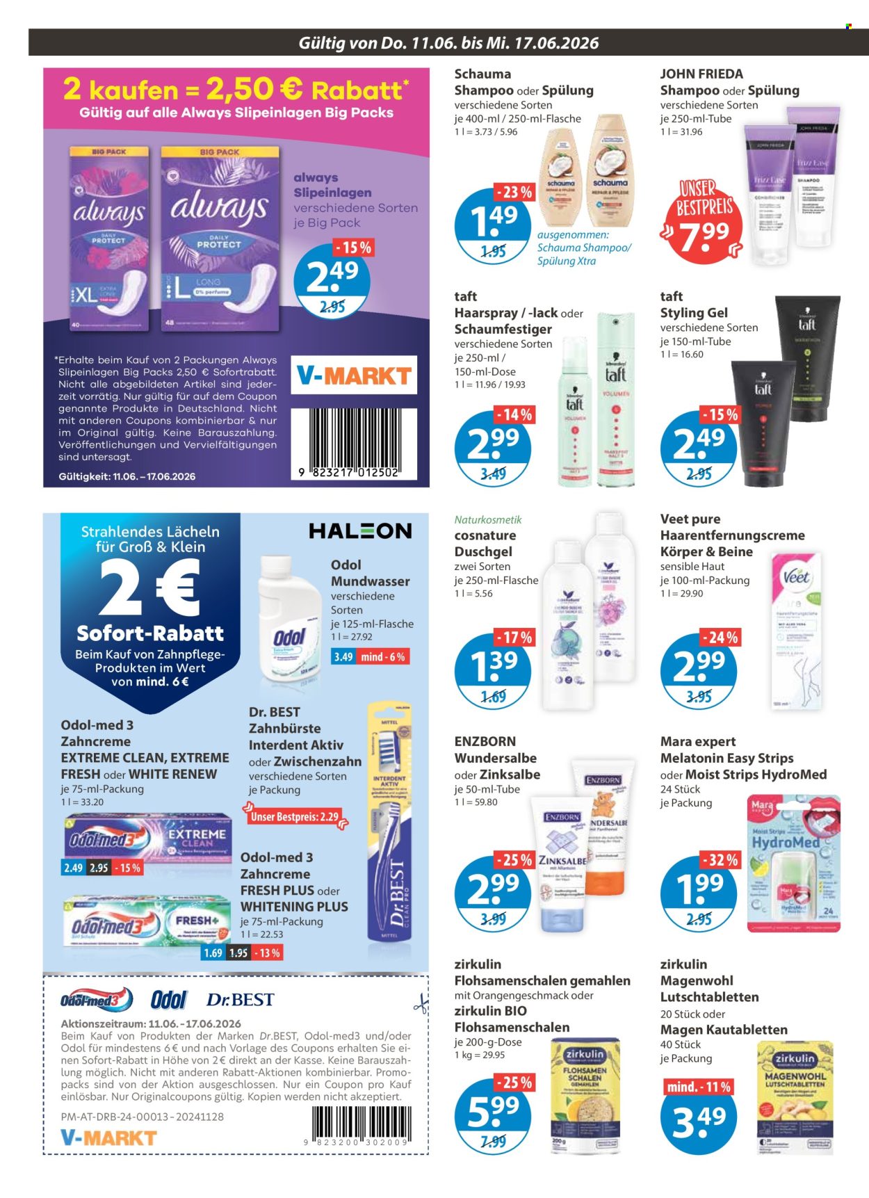 Leták V-Markt - 11.6.2026 - 17.6.2026. Strana 10