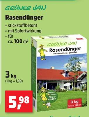 GRÜNER JAN Rasendünger