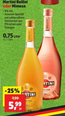 Martini Bellini oder Mimosa