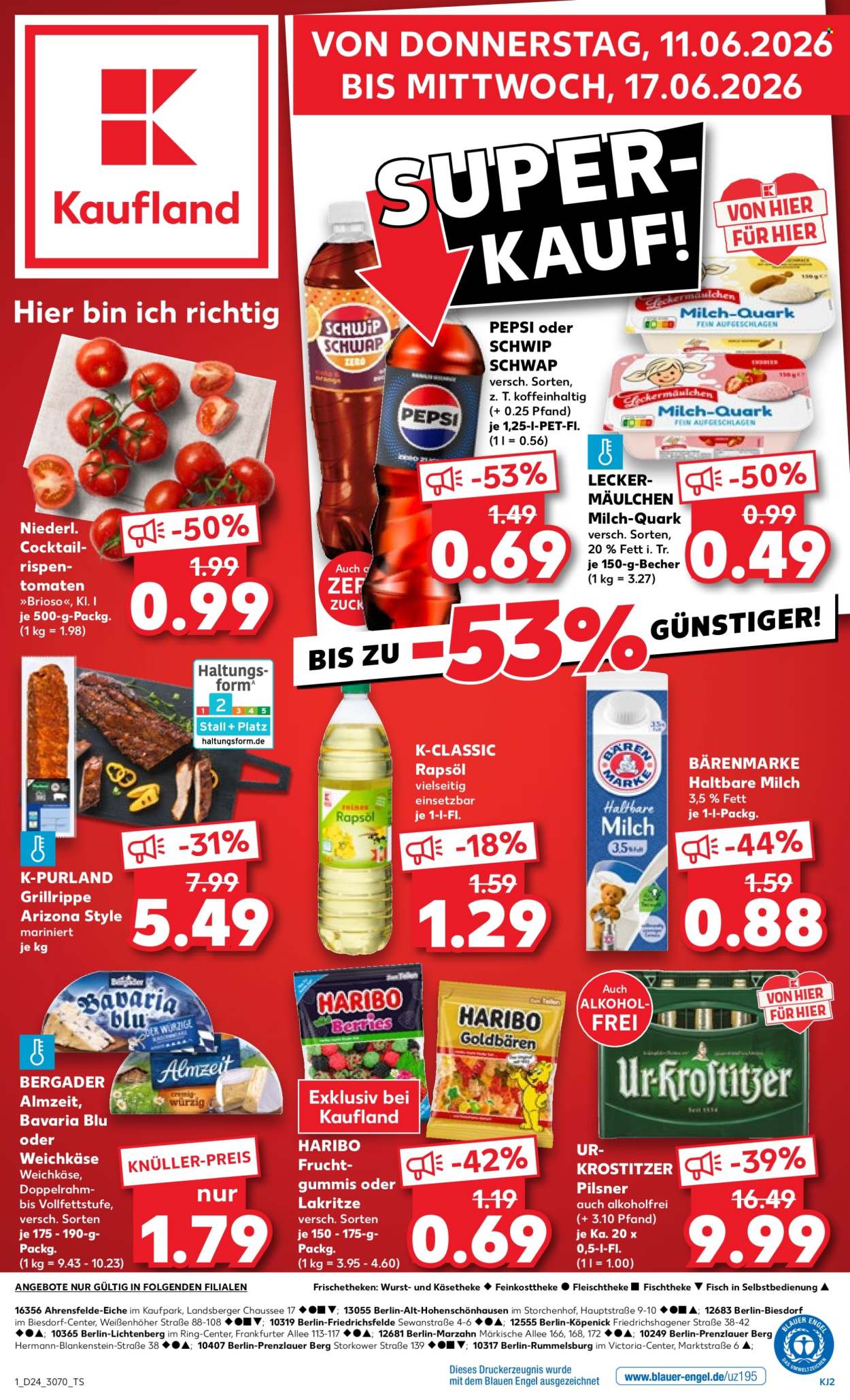 Leták Kaufland - 11.6.2026 - 17.6.2026. Strana 1