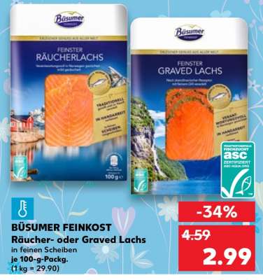 BÜSUMER FEINKOST Räucher- oder Graved Lachs