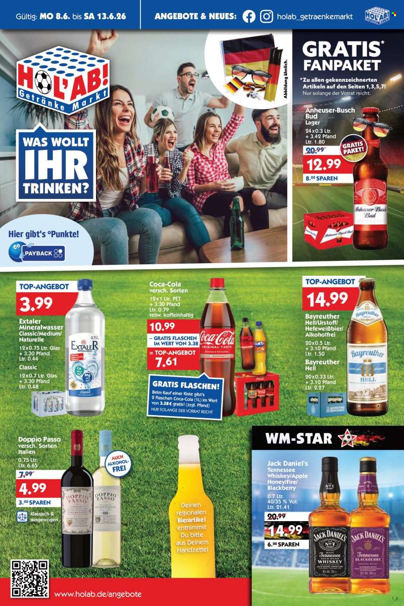 Prospekte Hol'ab! Getränkemarkt - 8.06.2026 - 13.06.2026.