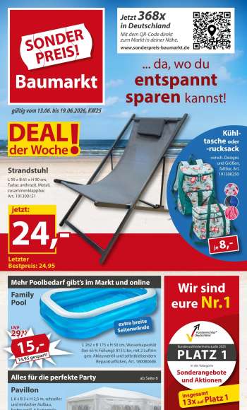 Prospekte Sonderpreis-Baumarkt - 13.06.2026 - 19.06.2026.