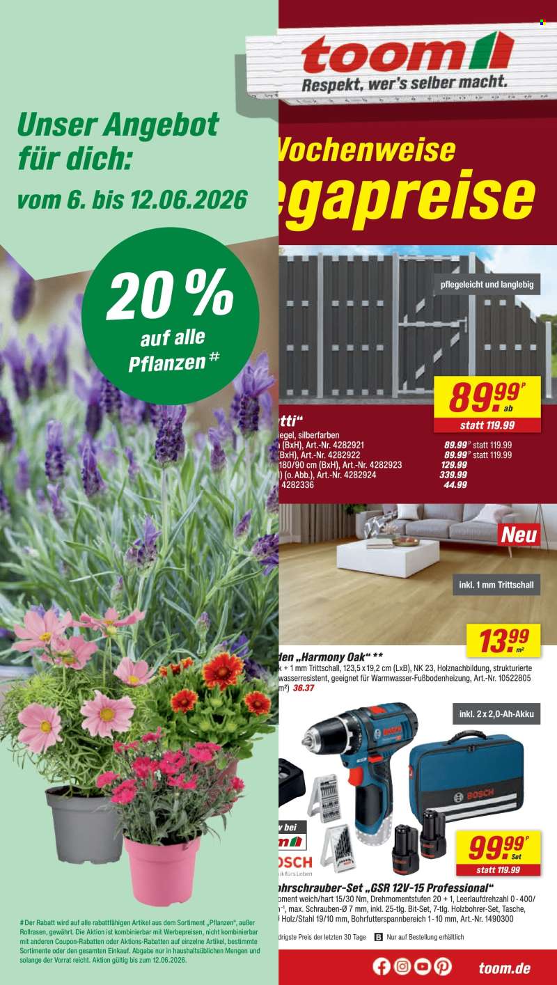 Prospekte toom Baumarkt - 6.06.2026 - 12.06.2026.