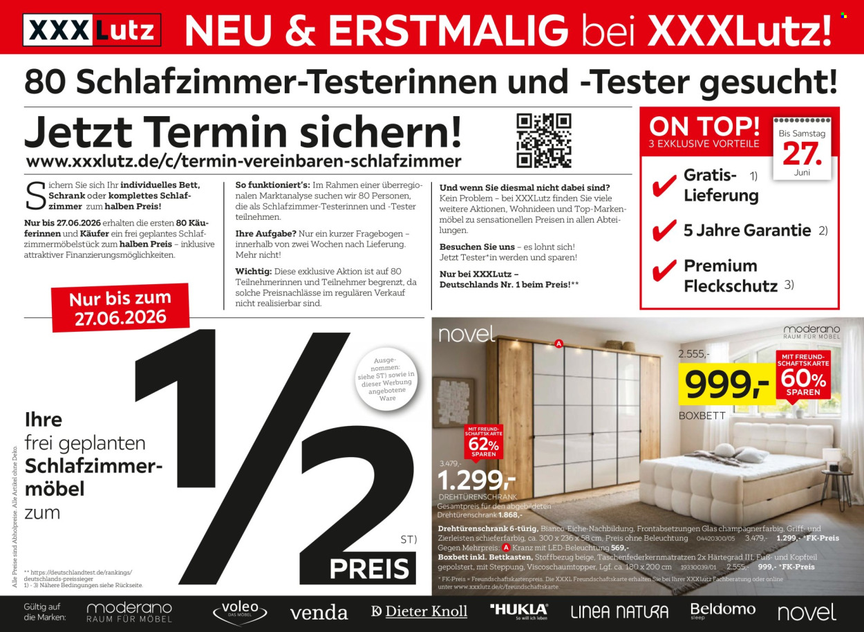 Leták XXXLutz - 6.6.2026 - 27.6.2026. Strana 1