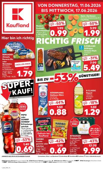 Prospekte Kaufland - 11.06.2026 - 17.06.2026.